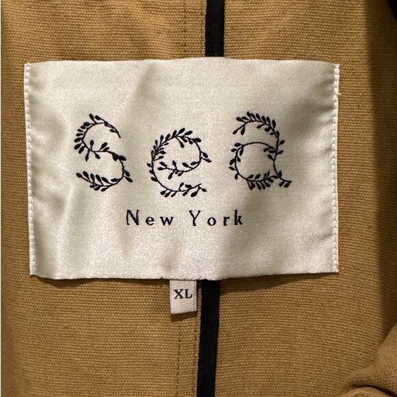 Sea NY Maeve Eyelet Long Sleeve Trench Coat Size XL - Picture 13 of 16